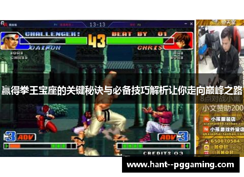 赢得拳王宝座的关键秘诀与必备技巧解析让你走向巅峰之路